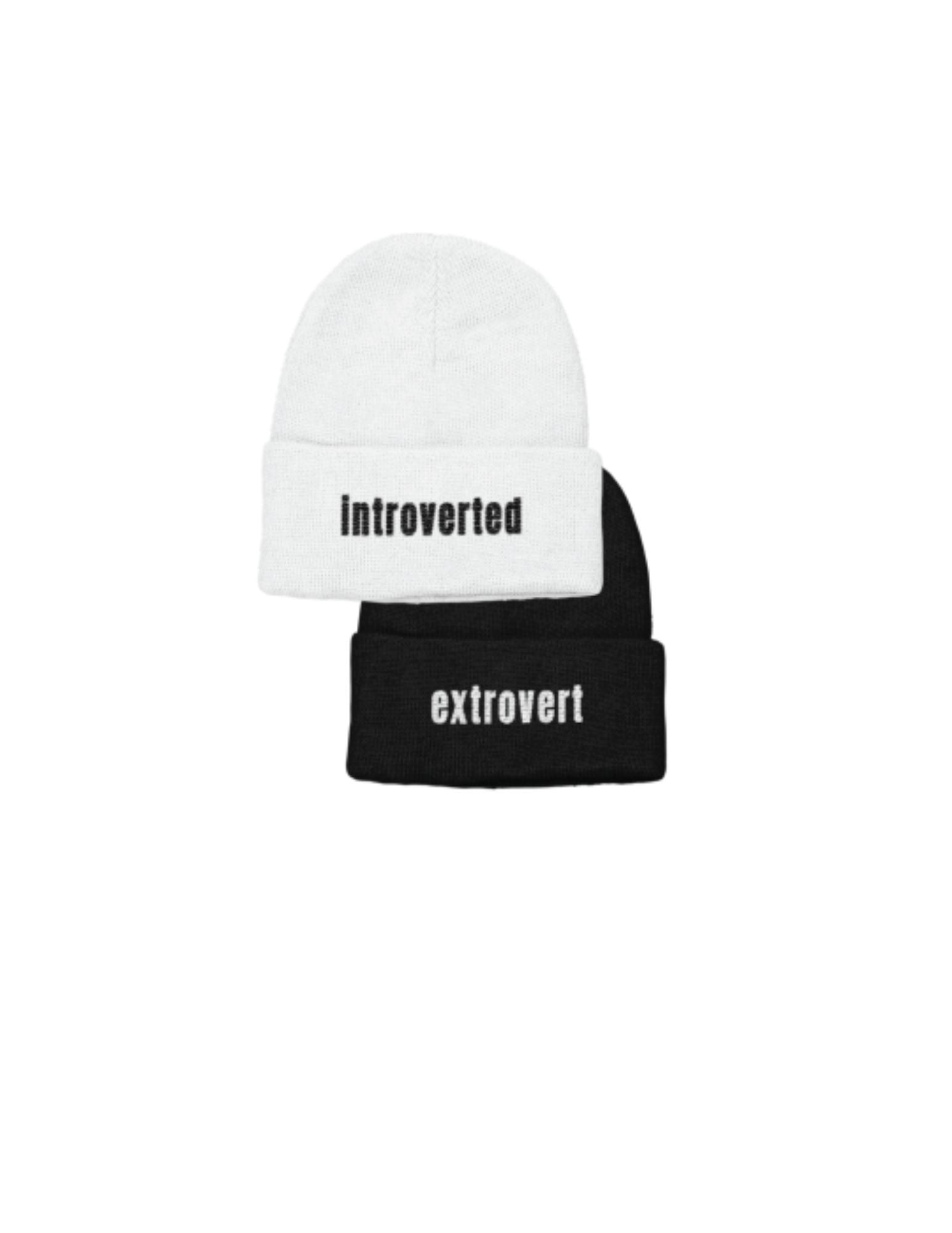 INTROVERTED/EXTROVERT BEANIE