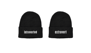 INTROVERTED/EXTROVERT BEANIE